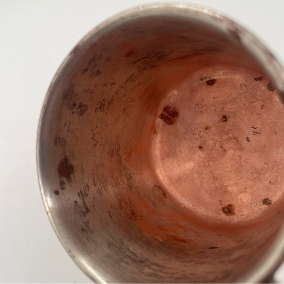 Vntge child's cup silver on copper modern design manufacturers stamped Trent - Picture 9 of 12